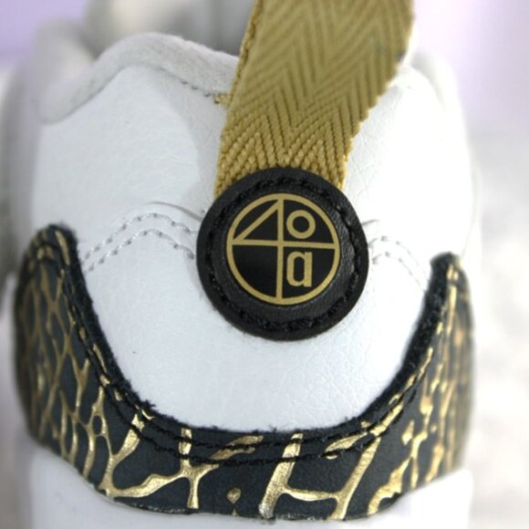 Jordan Spizike Low BT Toddler Size 9C White Black Metallic Gold - Picture 8 of 10